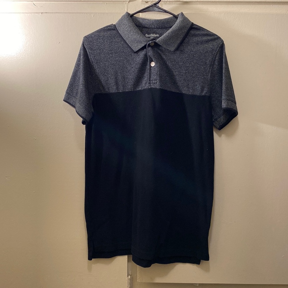 Goodfellow polo (M) dark gray/ black
